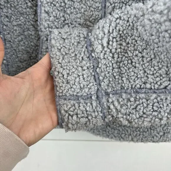 Smiley Sherpa Jacket Cashmere Rabbit Hair Men's Small (fits loose) - Picture 11 of 16